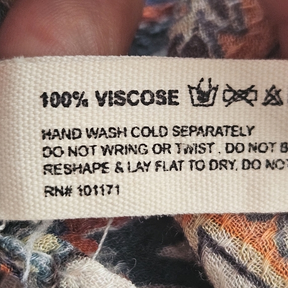 Macchia Di Ruggine Alabaster Dobby Jacquard Viscose Kimono OSFM Boho Indie - Picture 14 of 14